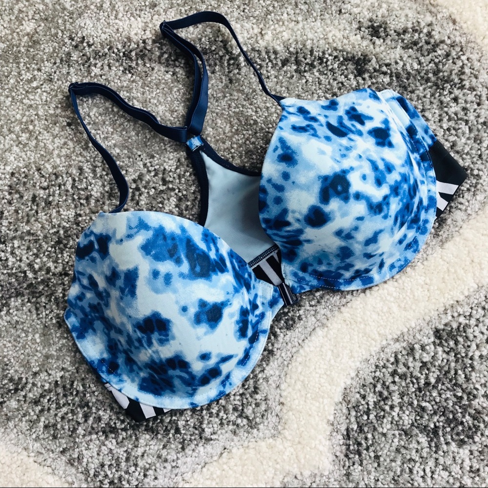 Pink Lightly Lined Push Up Demi Bra